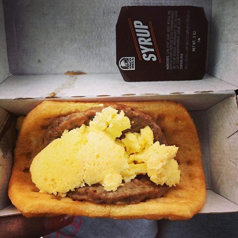 Taco Bell's Waffle Taco Train Wreck