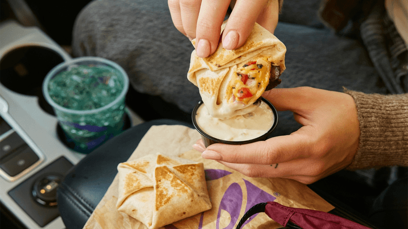 Taco Bell Cheesy Crunchwrap Chicken Melt