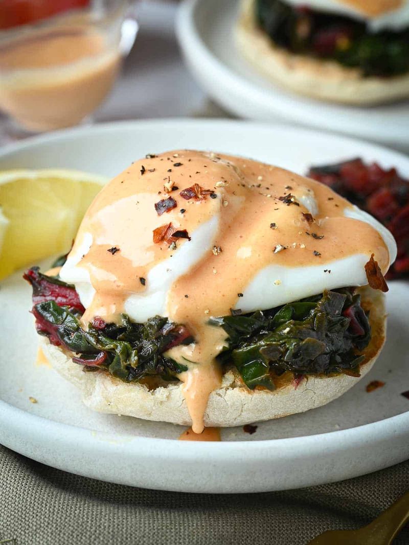 Hollandaise-Drizzled Greens