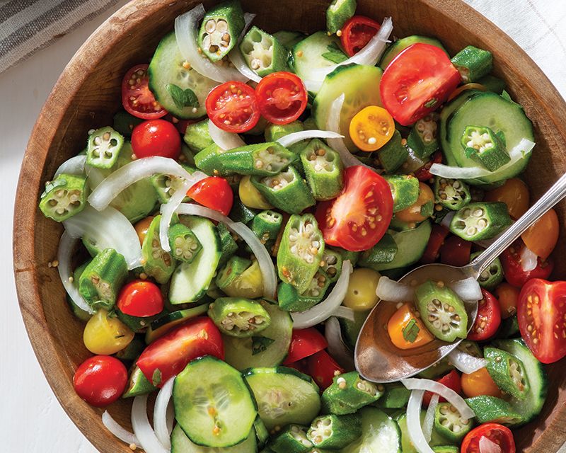 Tomato And Okra Salad