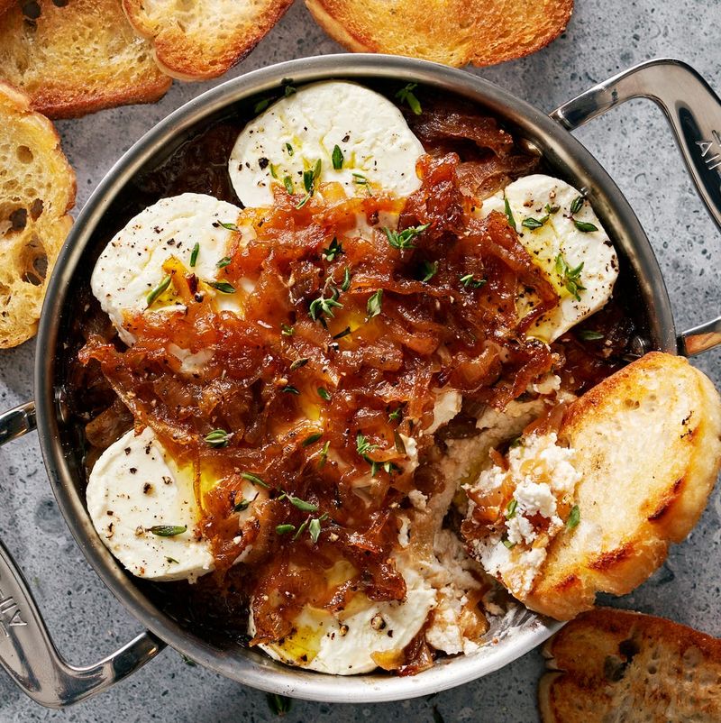 Caramelized Onion And Goat Cheese Bake