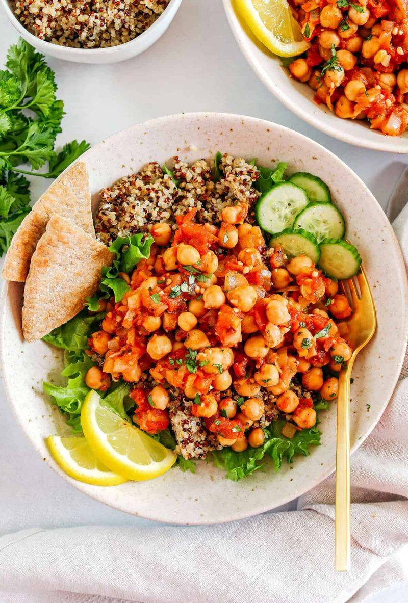 Spicy Chickpea Power Bowls