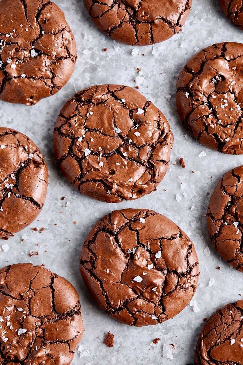 Gooey Double Chocolate Brownie Cookies