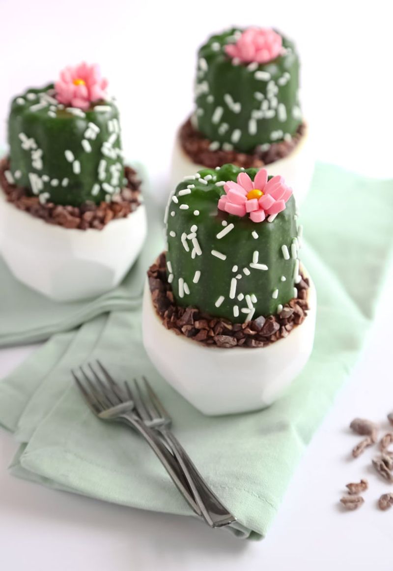 Potted Cactus Cupcakes