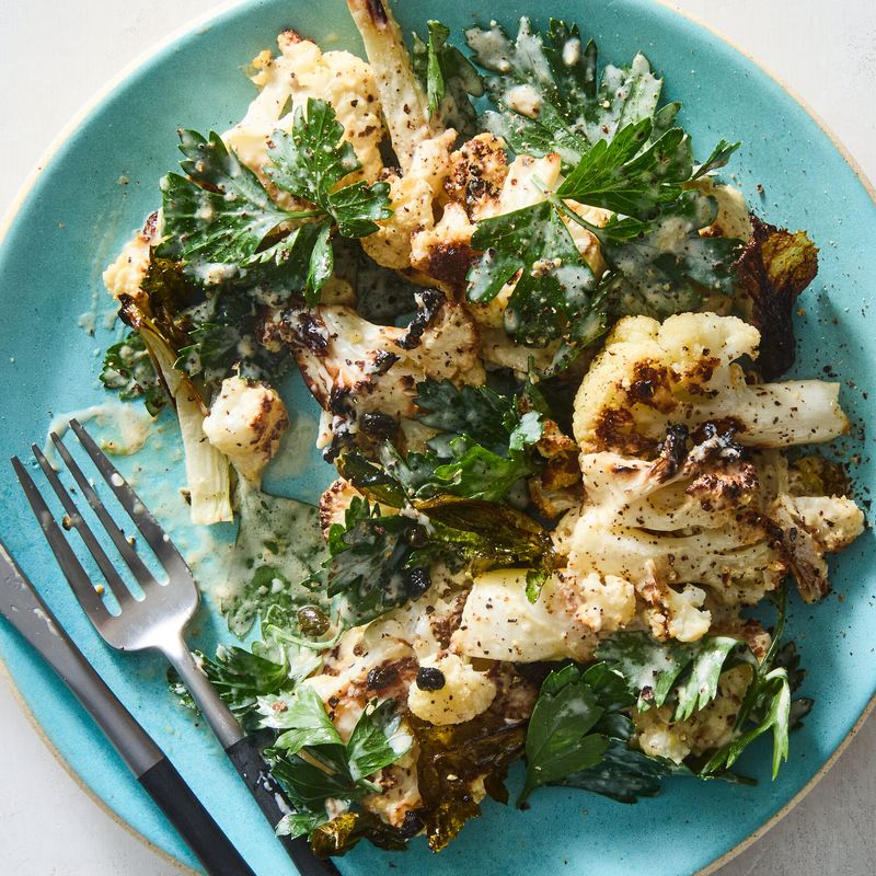 Roasted Cauliflower Caesar
