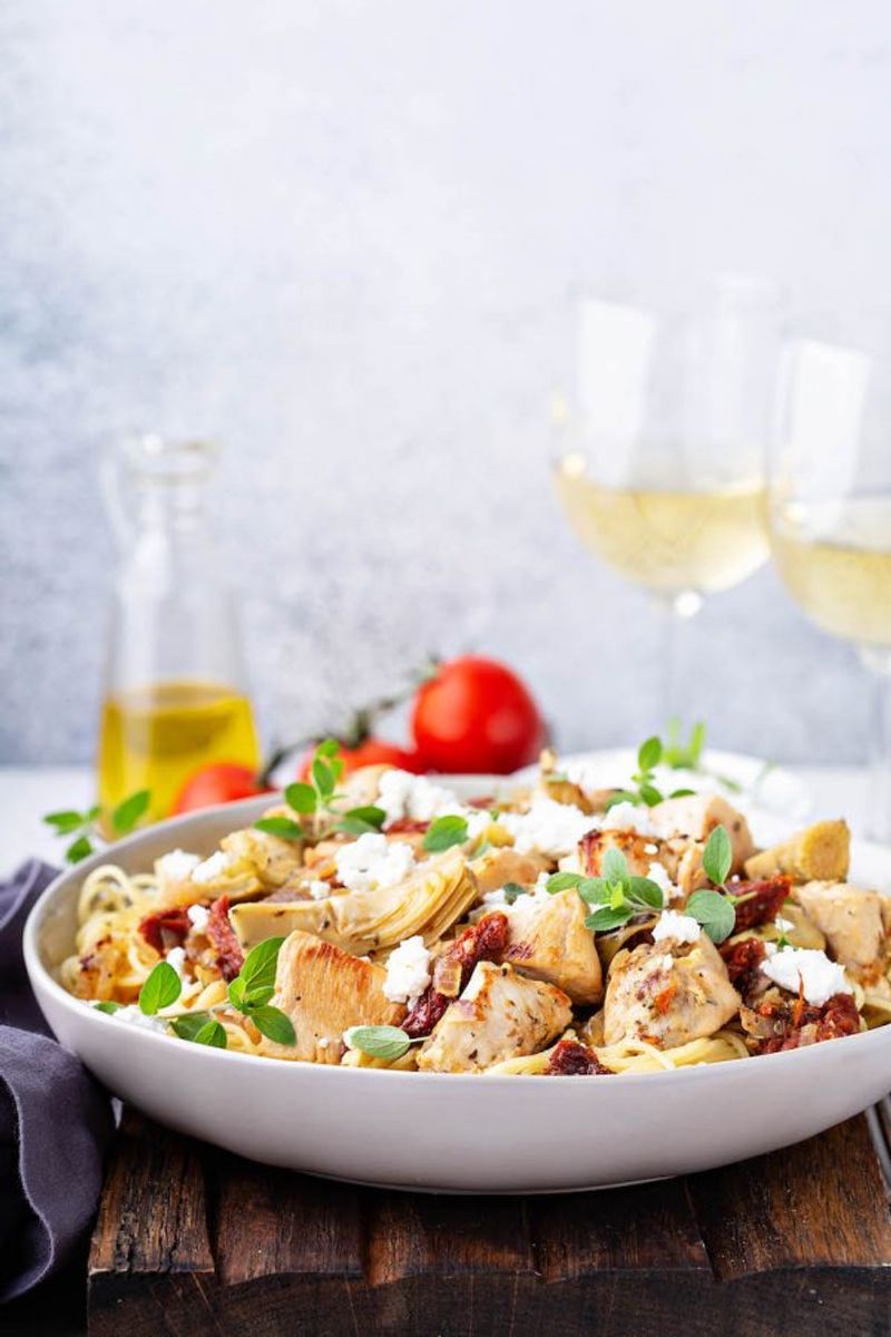 Caesar With Marinated Artichokes And Sun-Dried Tomatoes