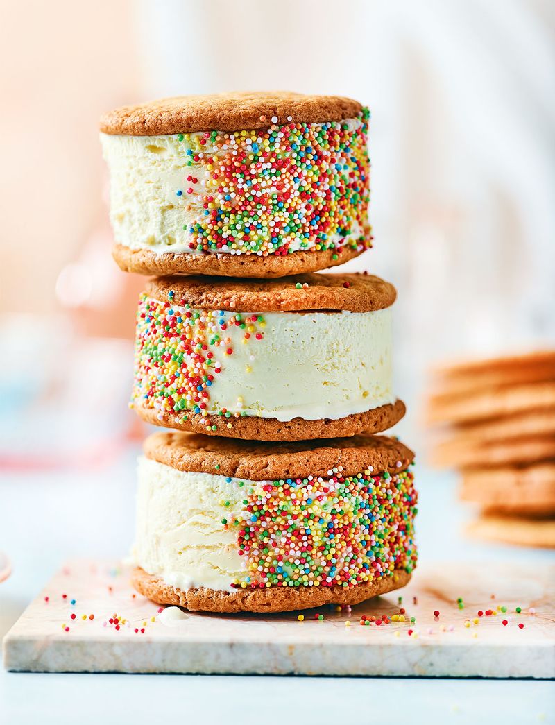 Ice Cream Sandwiches With Homemade Cookies