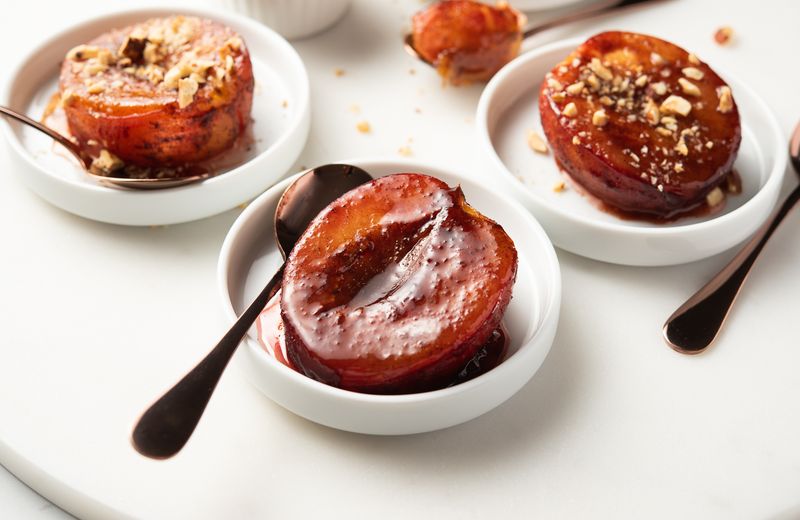 Roasted Plum Halves
