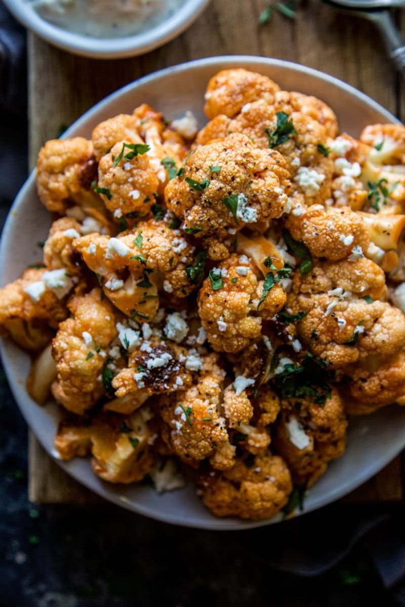 Buffalo Cauliflower And Blue Cheese