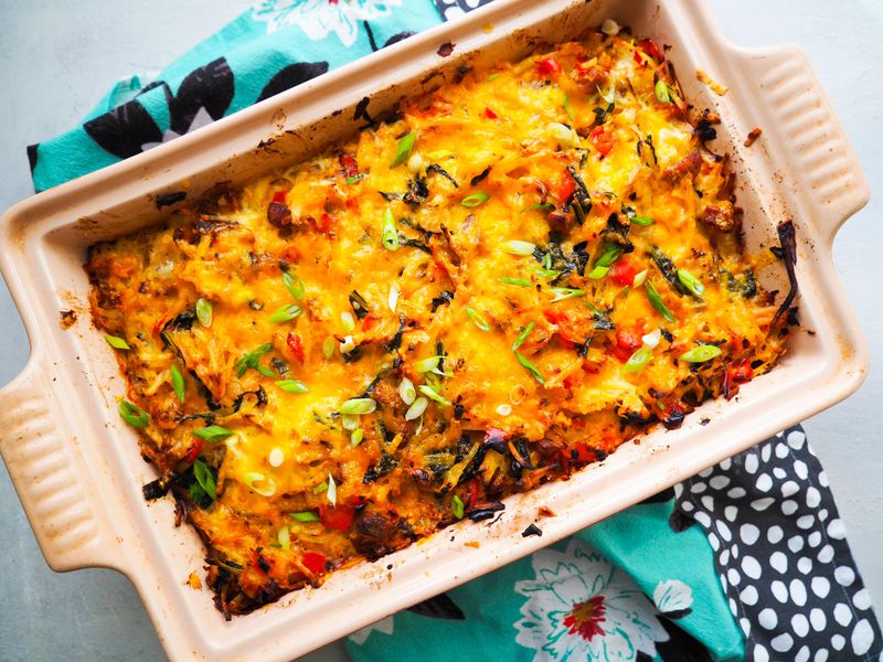 Hash Brown And Bell Pepper Casserole
