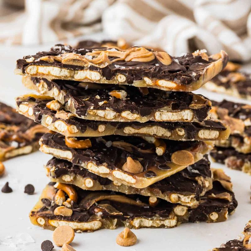 Secret Drawer Pretzel Toffee Bark
