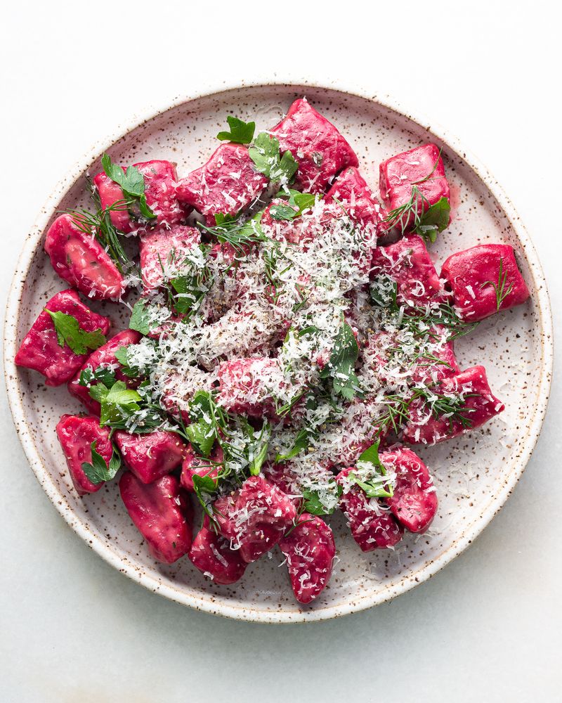 Beet and Goat Cheese Gnocchi