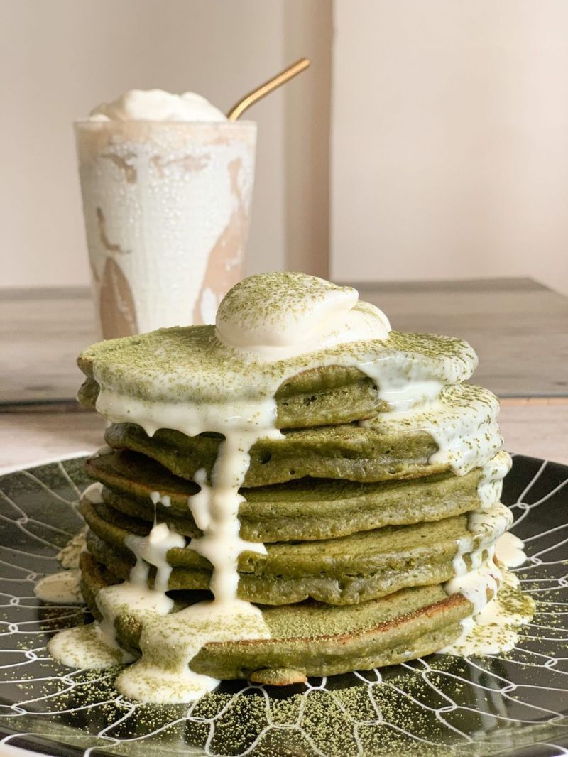 Matcha Green Tea Pancakes