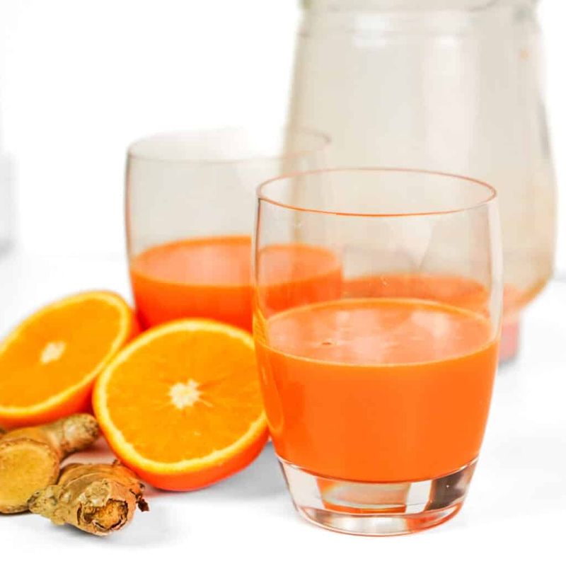 Juice With Ginger For Morning Zest