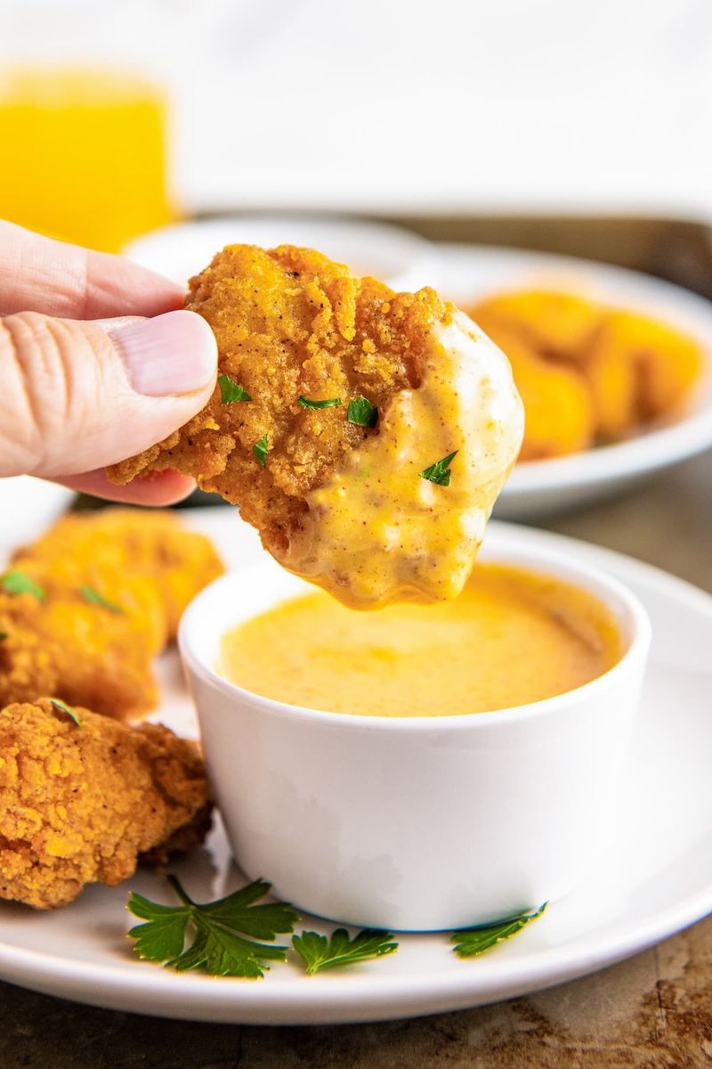 Catfish Nuggets With Honey Mustard