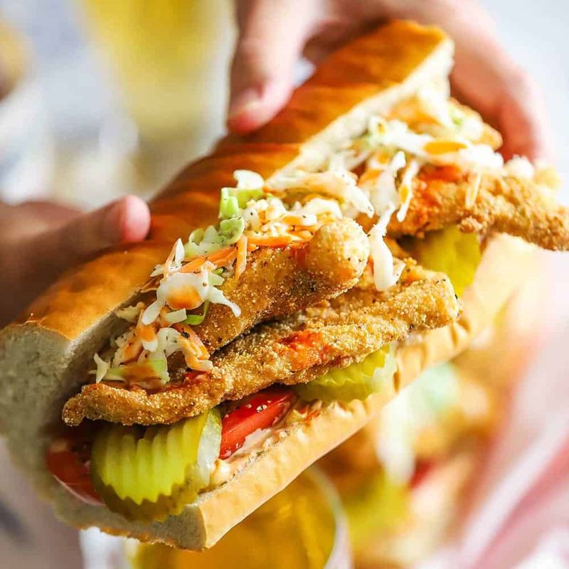 Catfish Po' Boy Sandwiches