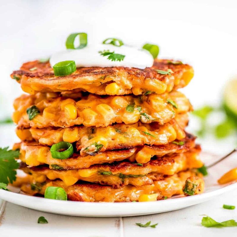 Smoky Corn And Zucchini Fritters