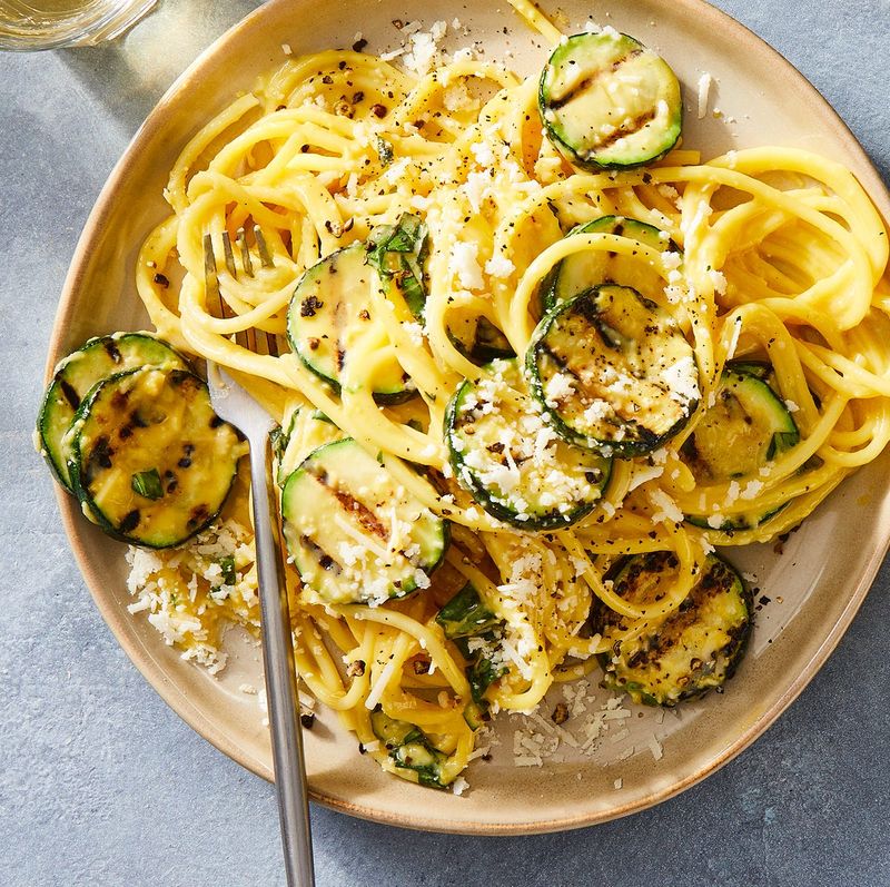 Spiralized Zucchini Carbonara