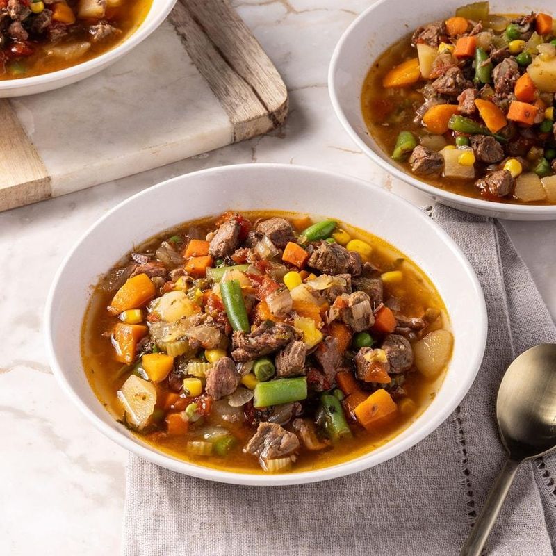 Slow Cooker Beef And Vegetable Soup