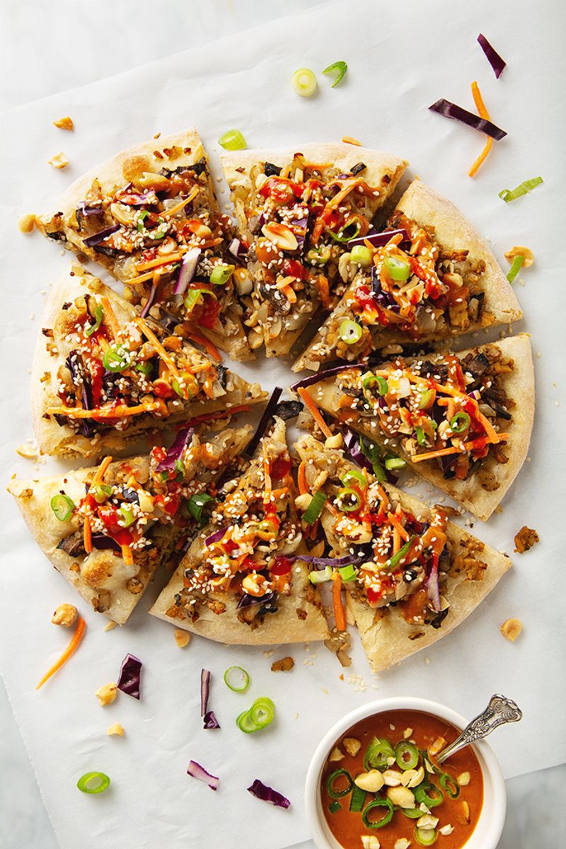 Thai Peanut Veggie Pizza
