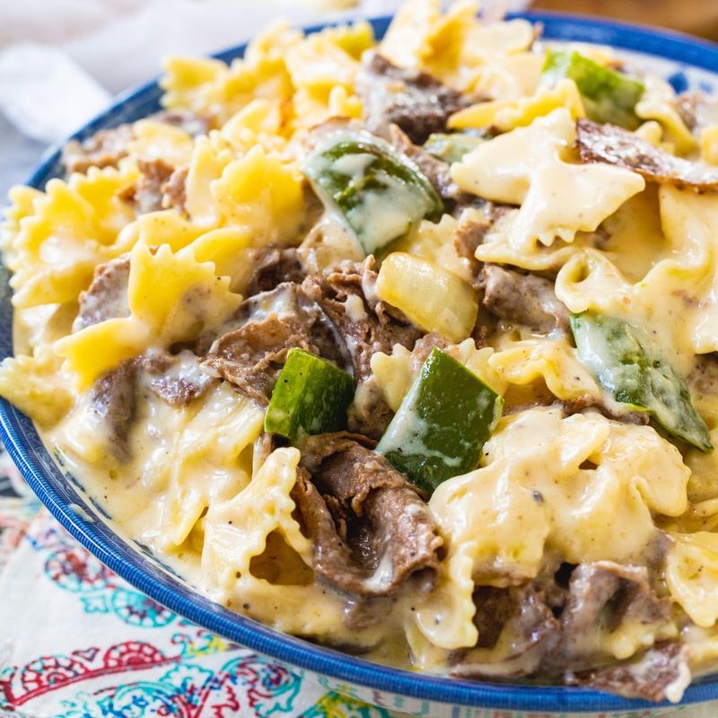 Philly Cheesesteak Mac