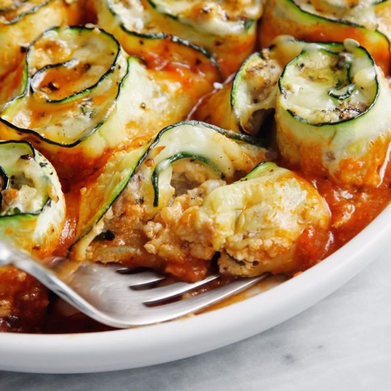 Zucchini Rollatini Stuffed With Ricotta