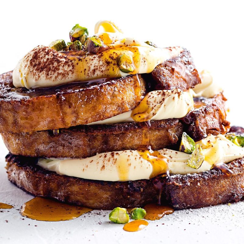 Tiramisu French Toast With Espresso Syrup