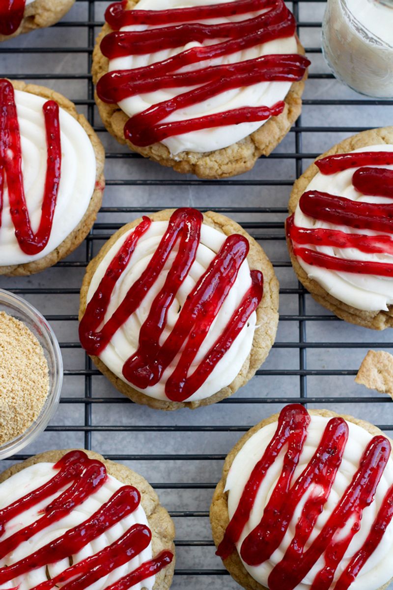 Crumbl's Raspberry Cheesecake Cookie