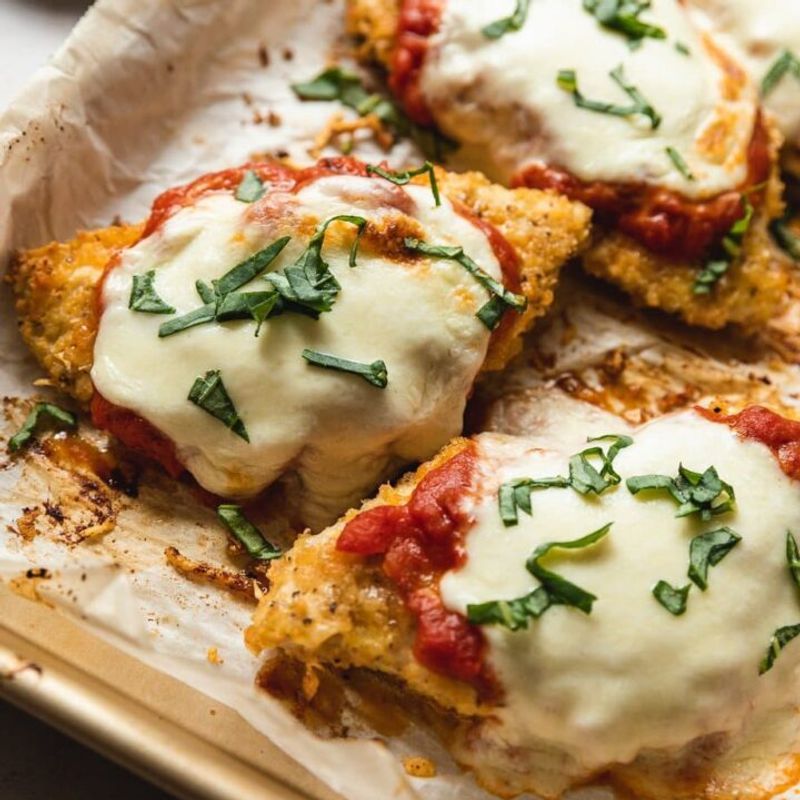 Crispy Keto Chicken Parmesan