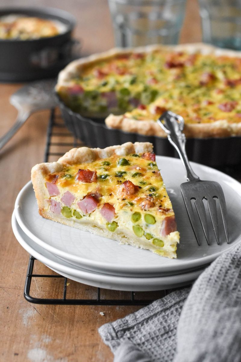 Pea And Bacon Quiche