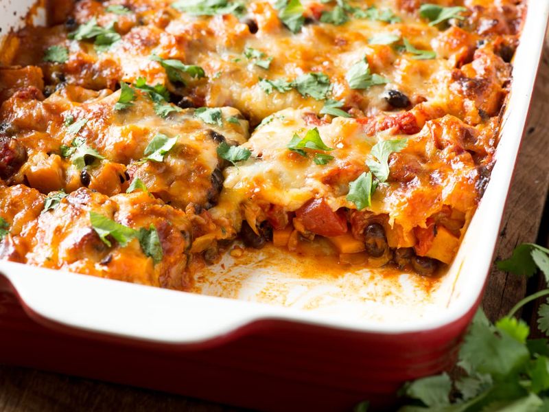 Sweet Potato And Black Bean Breakfast Bake