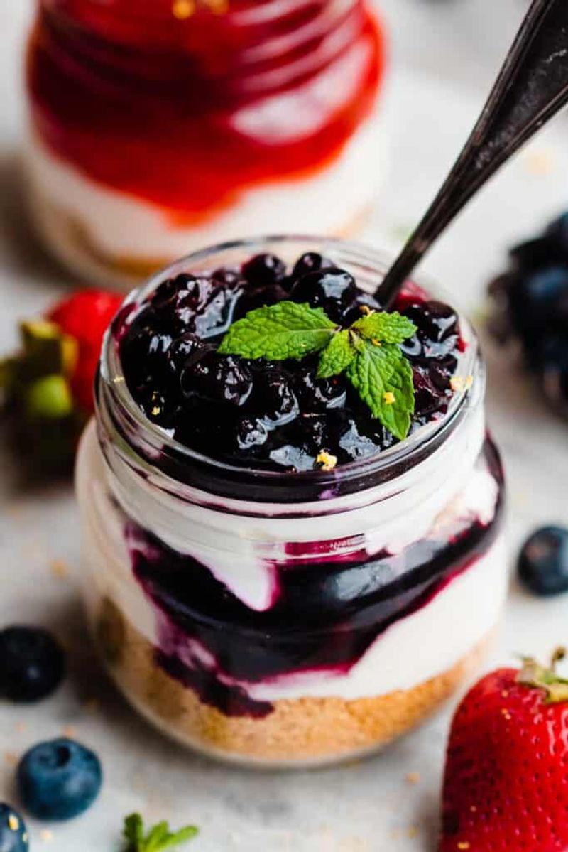 Blueberry Cheesecake Jars