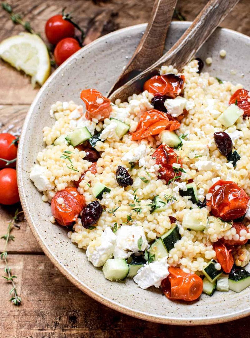 Mediterranean Cherry Tomato Couscous Salad