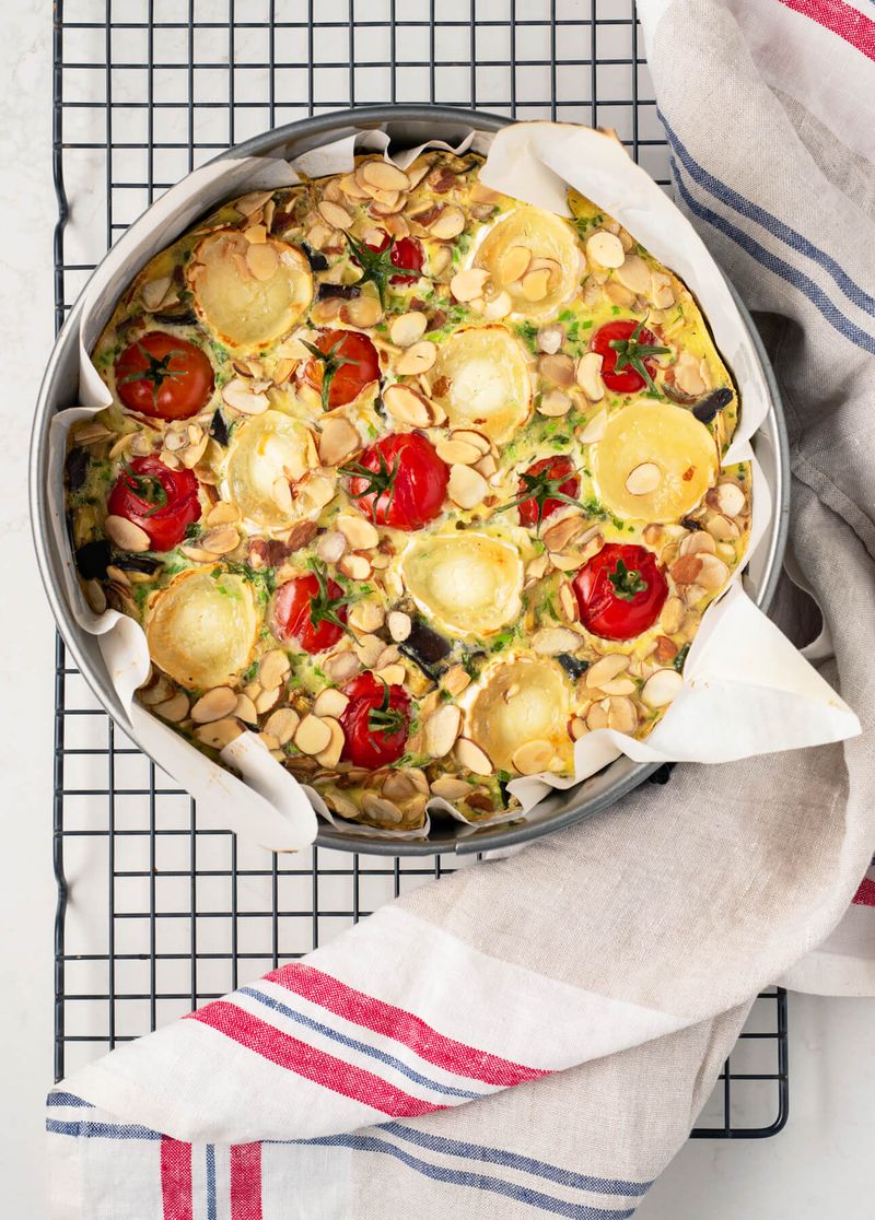 Cherry Tomato Clafoutis