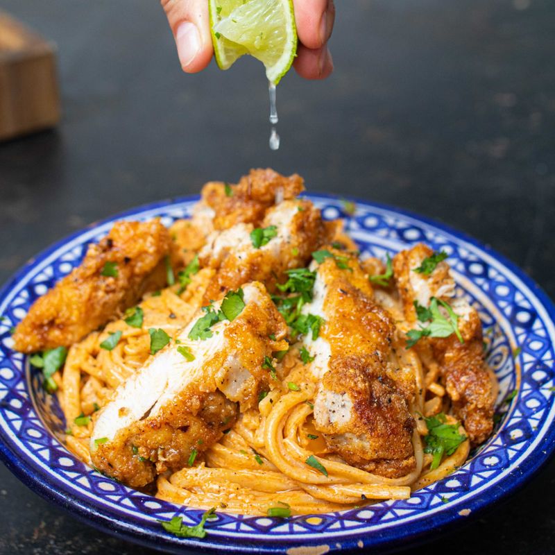 Chicken Fajita Spaghetti