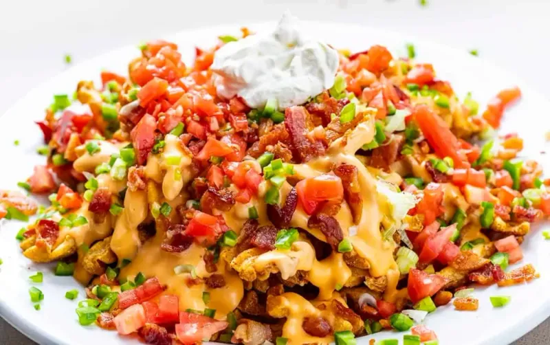 Loaded Waffle Fry Nachos