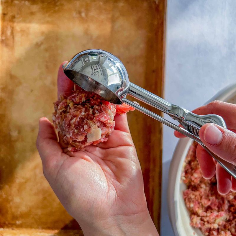 Use An Ice Cream Scoop For Uniform Balls