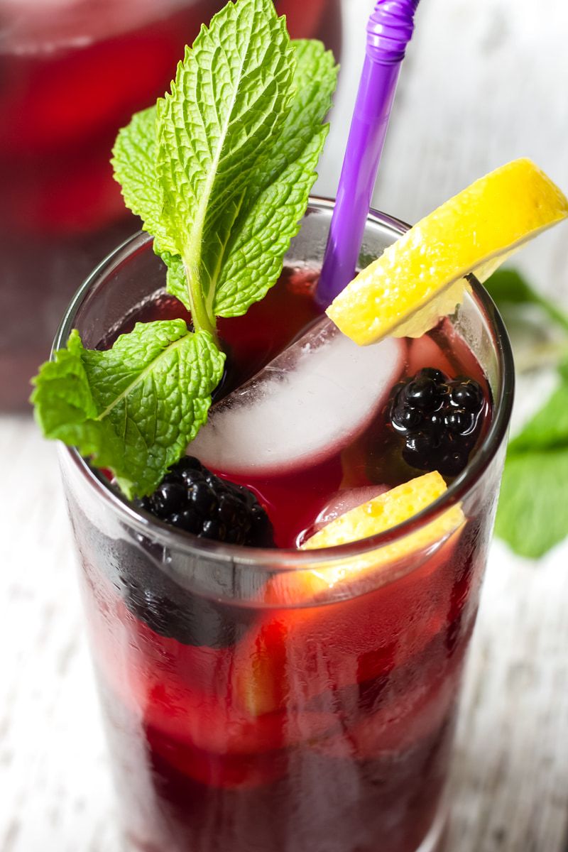 Blackberry Mint Iced Tea