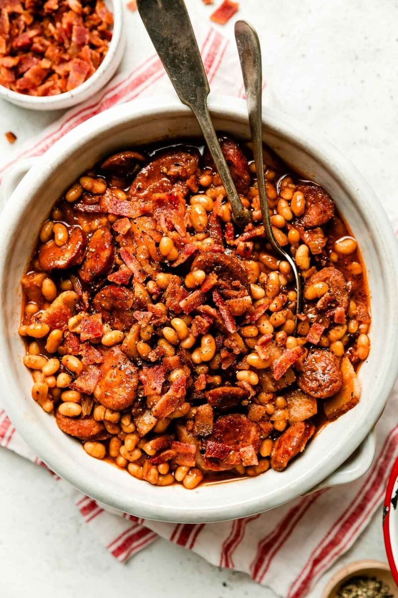 Sticky Baked Beans