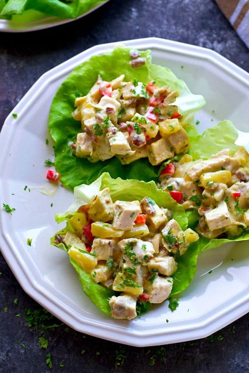 Pineapple Chicken Lettuce Wraps