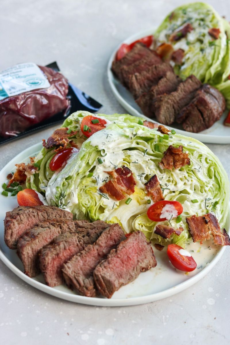 Steakhouse Wedge Salad With Grilled Sirloin