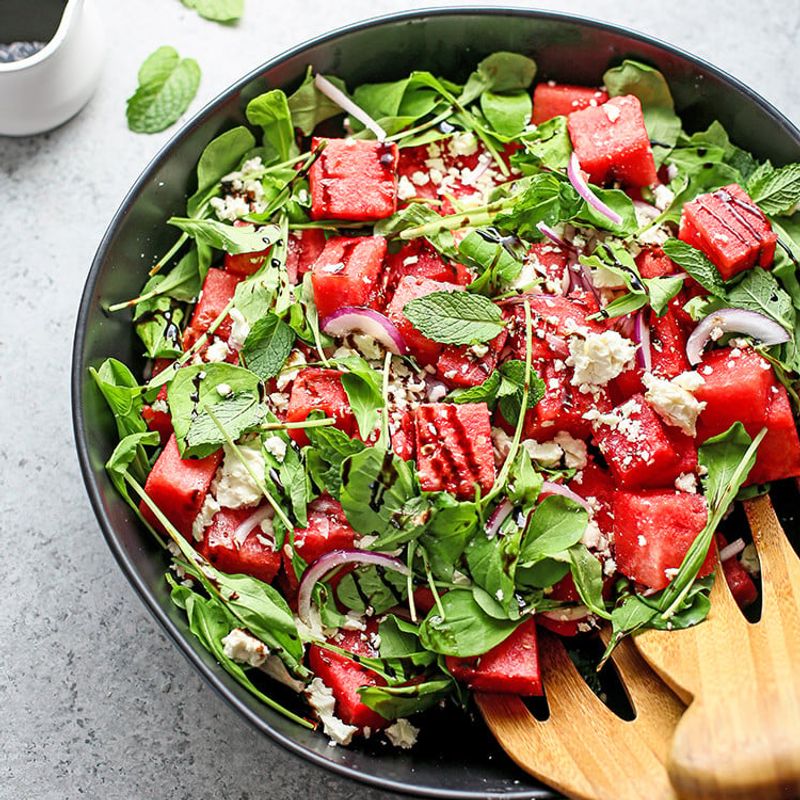Watermelon And Feta Cheese