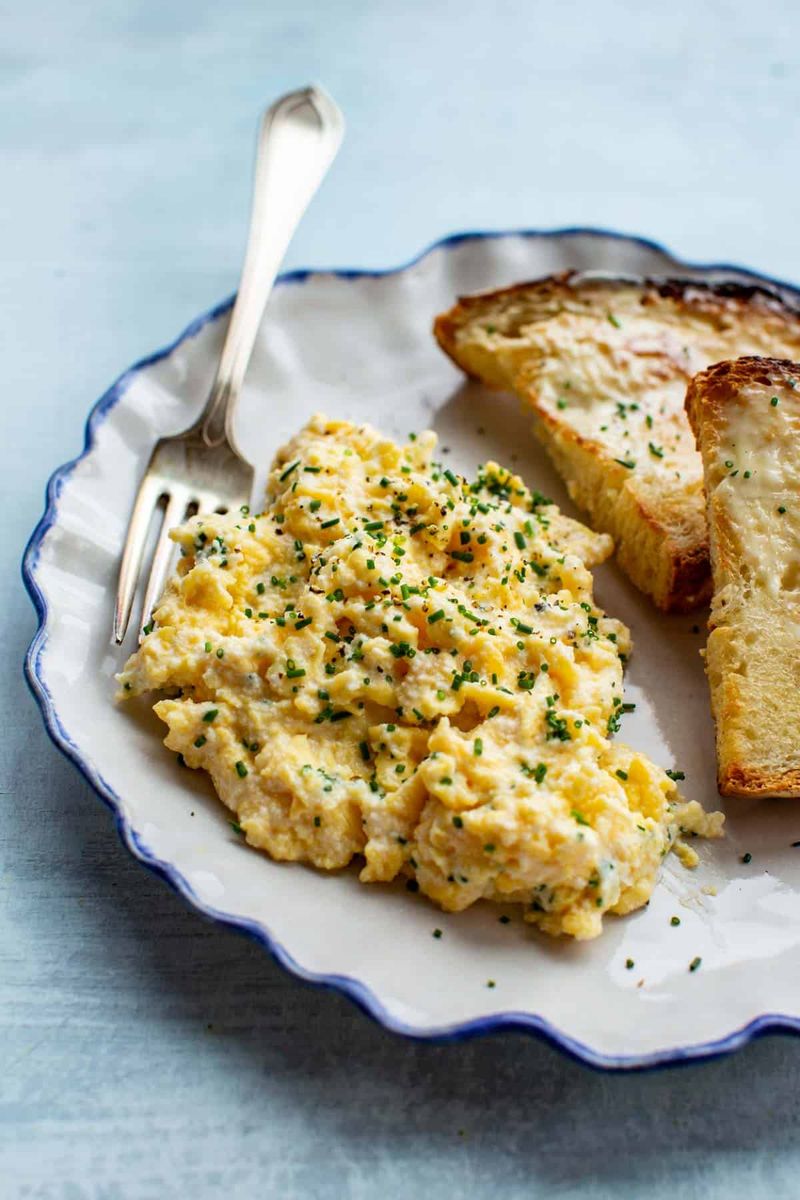 Creamy Ricotta Scrambled Eggs