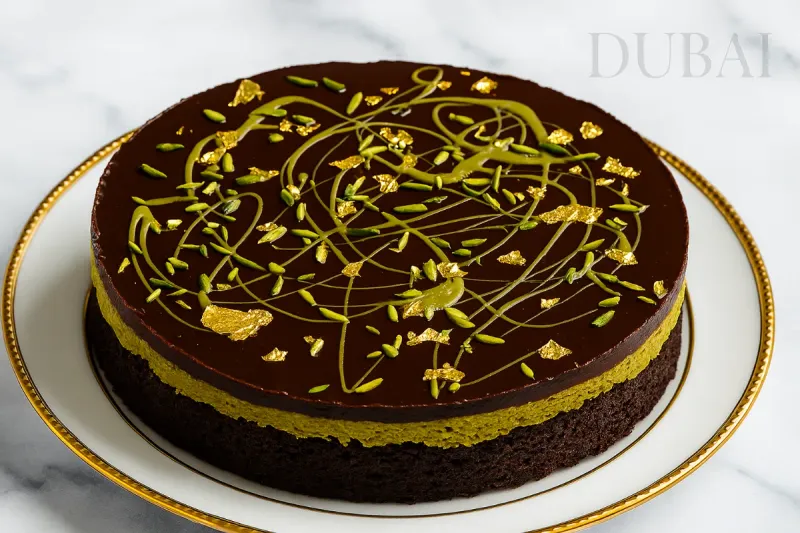 Saffron-Orange Chocolate Tart