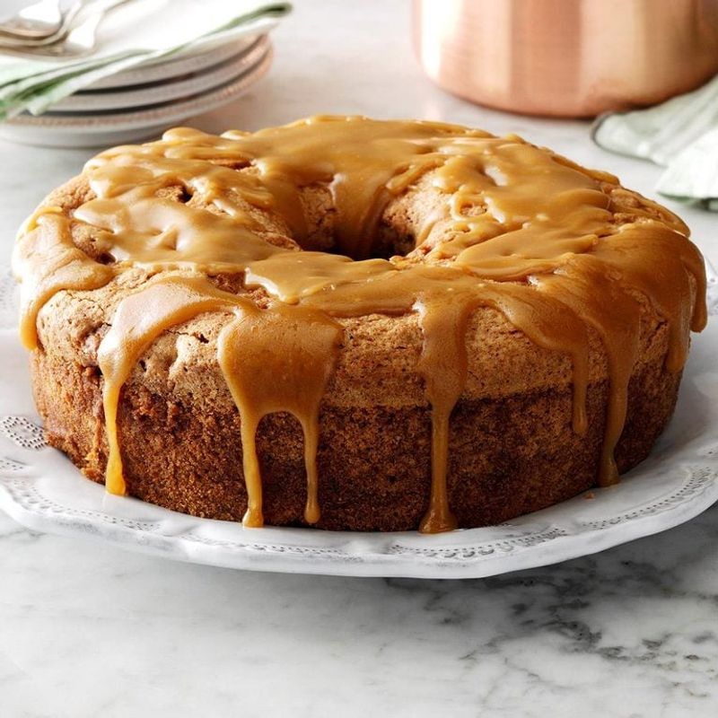Apple Spice Cake With Brown Sugar Glaze