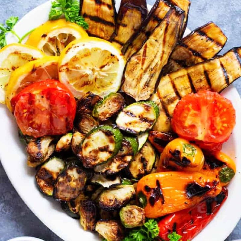 Yogurt-Marinated Grilled Vegetables