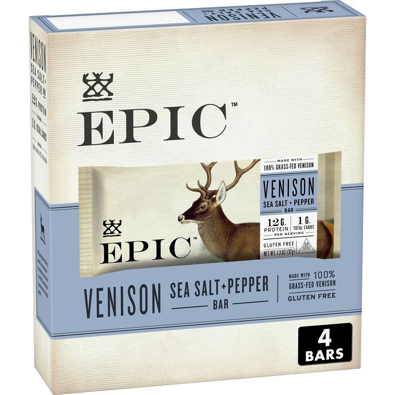 Epic Venison Sea Salt + Pepper Bar