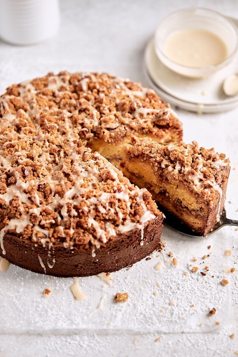 Cinnamon-Swirled Sour Cream Coffee Cake