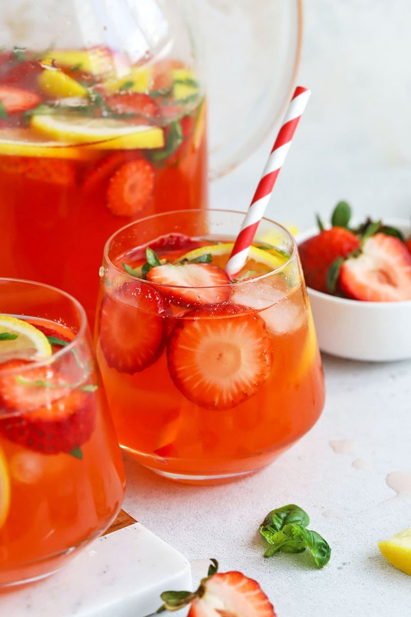 Strawberry Basil Lemonade