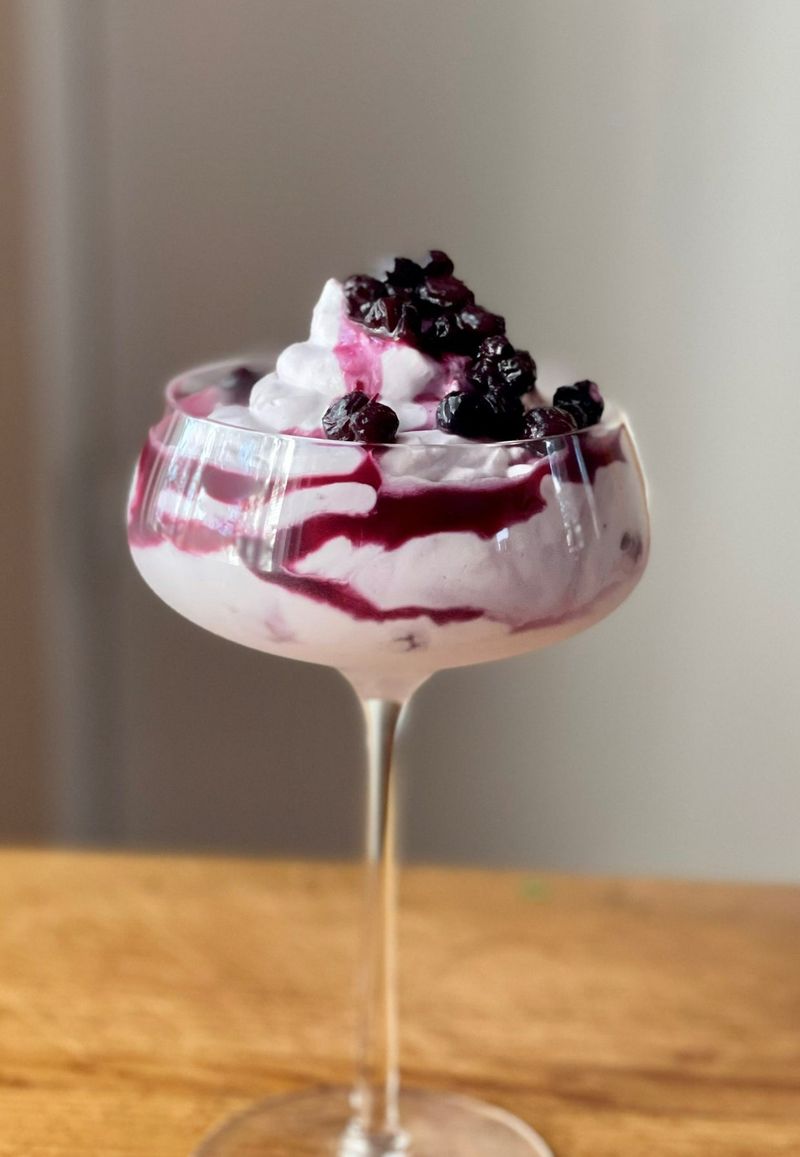 Blueberry Fool With Lemon Zest